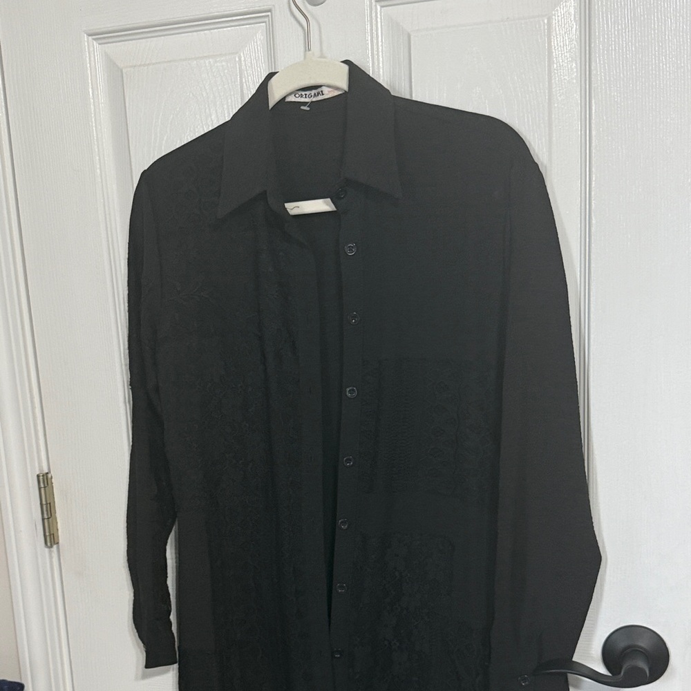 Black Button-Up Dress